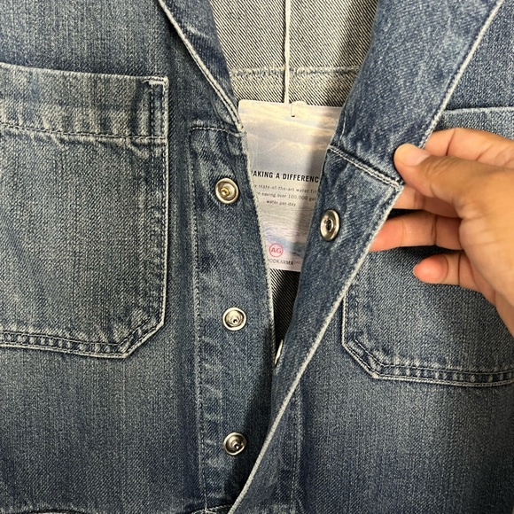 NWT AG Denim Jean Belted Full Body Jumpsuit Romper Sz Small - Picture 12 of 12